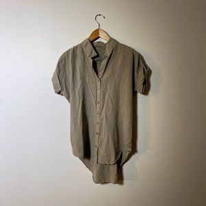 Ruched Collared Shirt